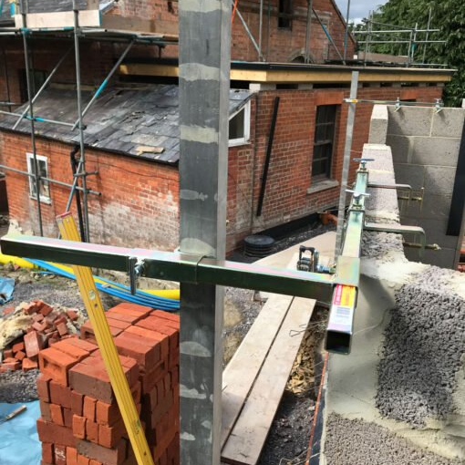 BT Top Clamp Adjustable 150mm Cavity Z&Yellow Image 3