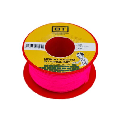 BT Engineering Builders String Line 100m Fluorescent Pink Image 2